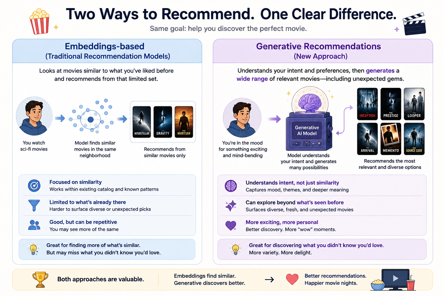 Two ways to recommend